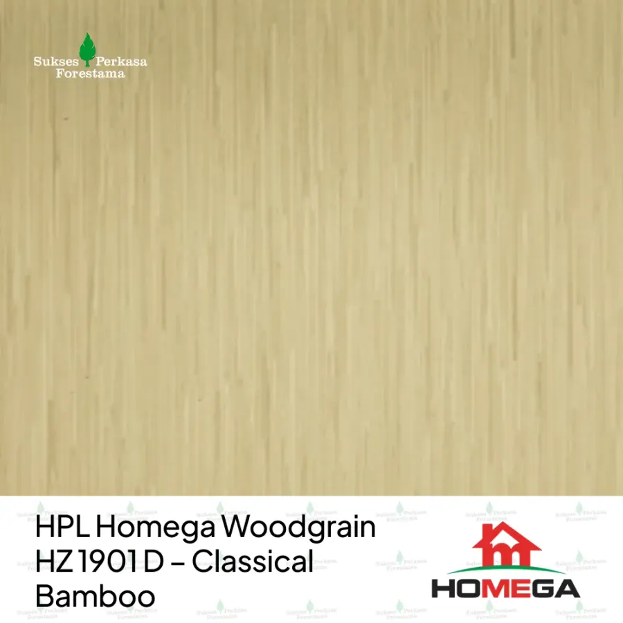 HPL Homega Woodgrain HZ 1901 D – Classical Bamboo