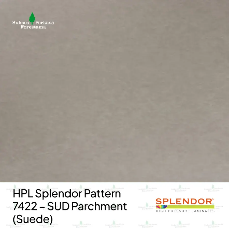 HPL Splendor Pattern 7422 – SUD Parchment (Suede)