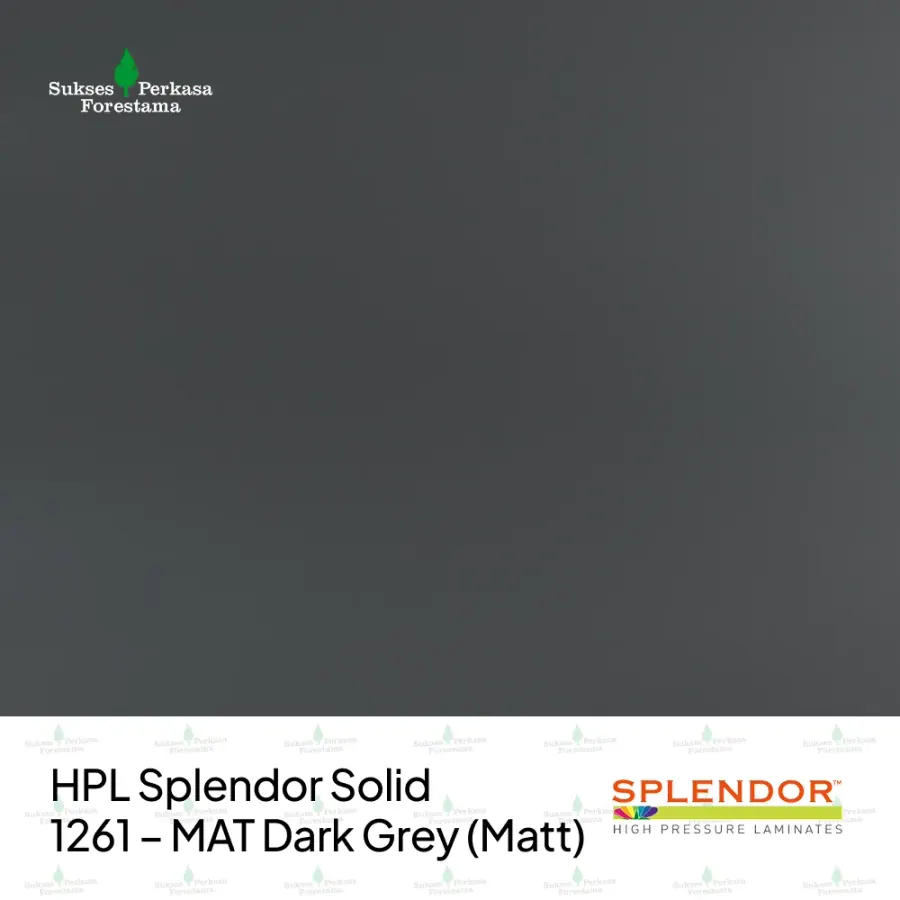 HPL Splendor Solid 1261 – MAT Dark Grey (Matt)
