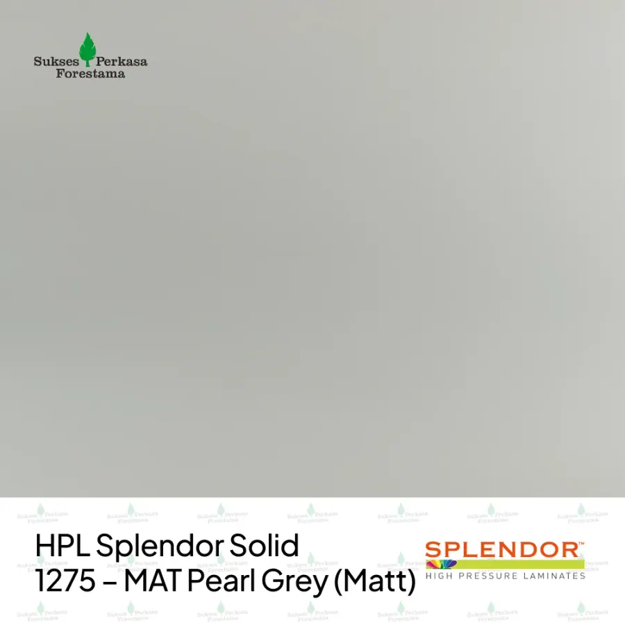 HPL Splendor Solid 1275 – MAT Pearl Grey (Matt)
