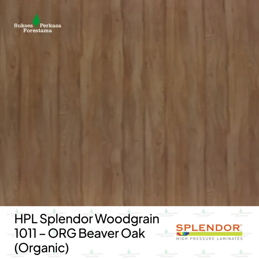 HPL Splendor Woodgrain 1011 – ORG Beaver Oak (Organic)