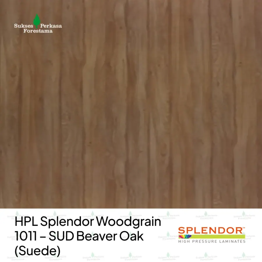 HPL Splendor Woodgrain 1011 – SUD Beaver Oak (Suede)
