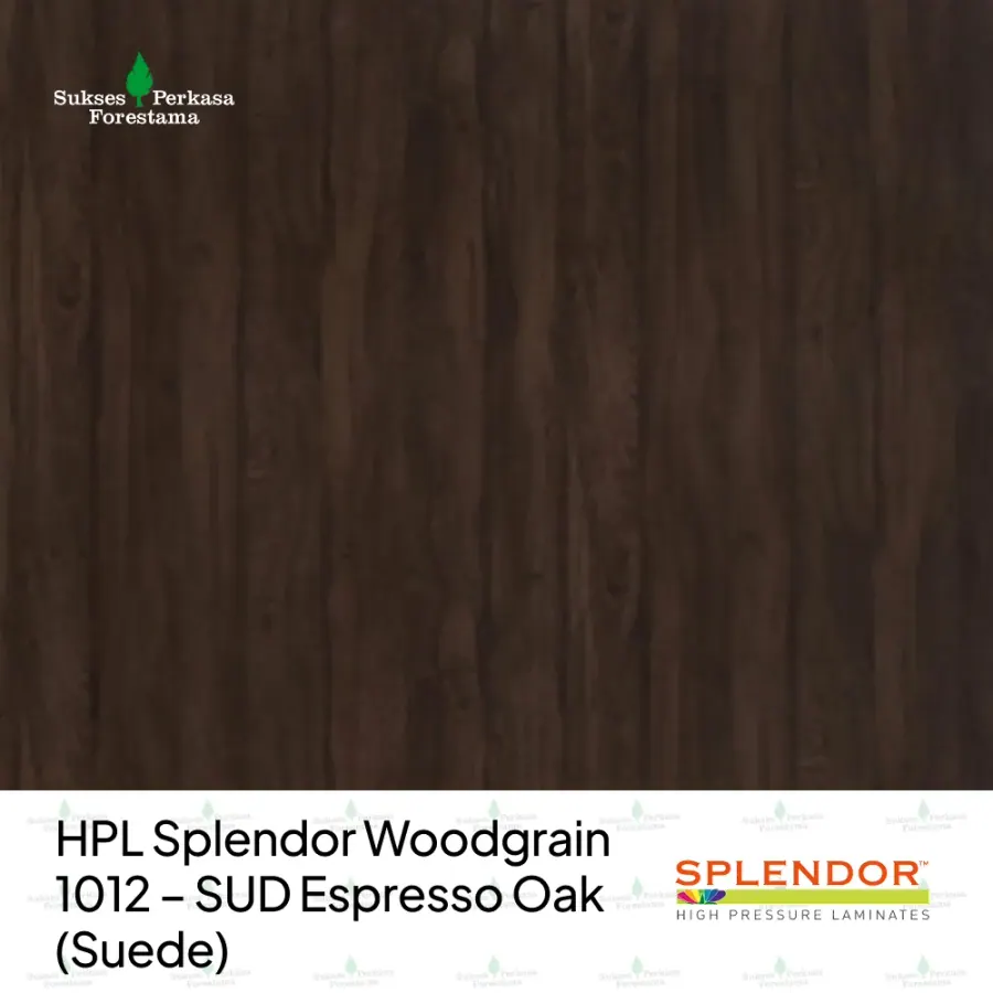 HPL Splendor Woodgrain 1012 – SUD Espresso Oak (Suede)