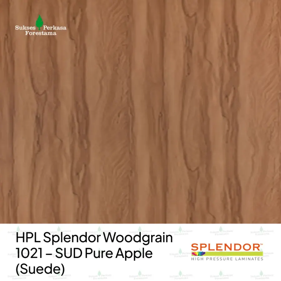 HPL Splendor Woodgrain 1021 – SUD Pure Apple (Suede)