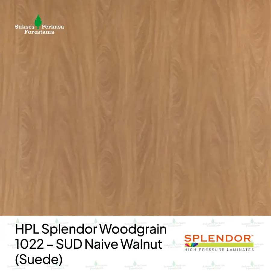 HPL Splendor Woodgrain 1022 – SUD Naive Walnut (Suede)