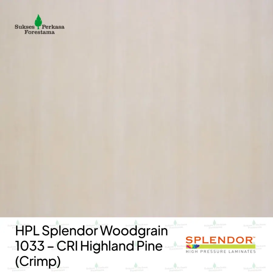 HPL Splendor Woodgrain 1033 – CRI Highland Pine (Crimp)