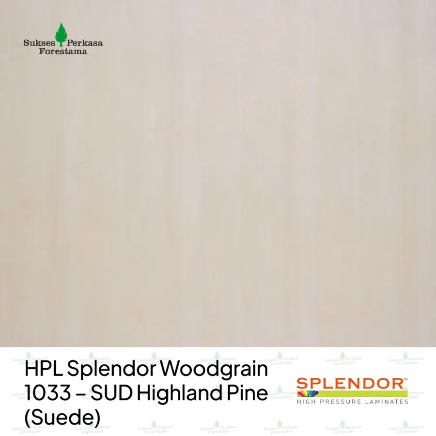 HPL Splendor Woodgrain 1033 – SUD Highland Pine (Suede)