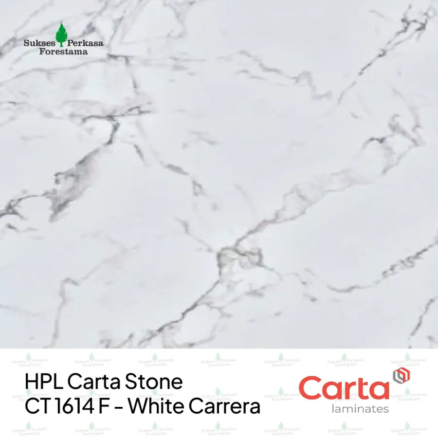 HPL Carta Stone CT 1614 F - White Carrera
