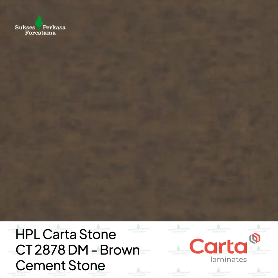 HPL Carta Stone CT 2878 DM - Brown Cement Stone