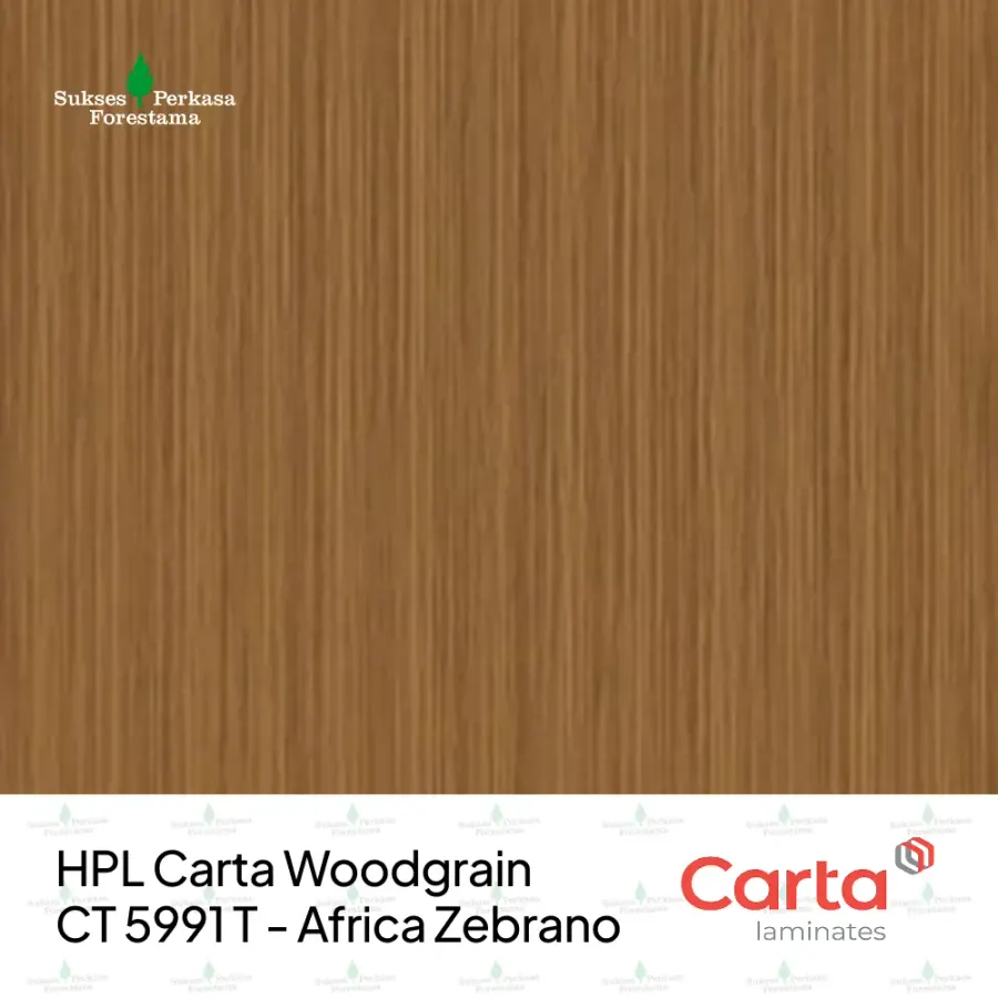 HPL Carta Woodgrain CT 5991 T - Africa Zebrano