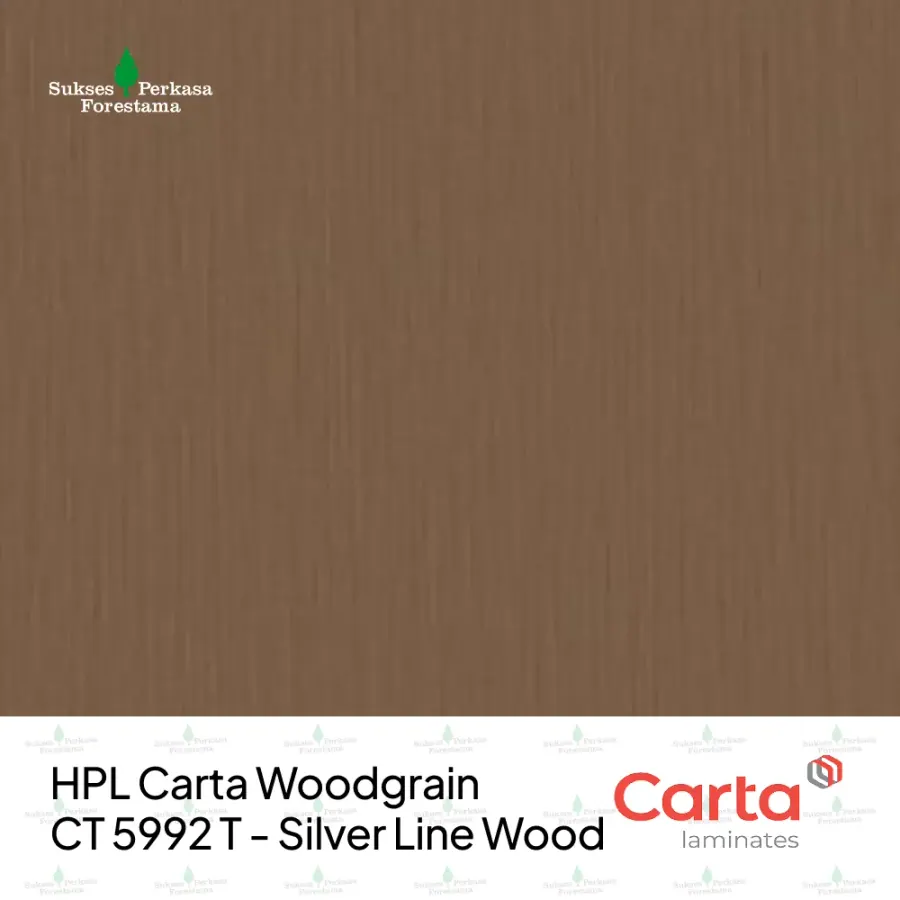 HPL Carta Woodgrain CT 5992 T - Silver Line Wood