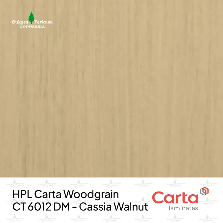 HPL Carta Woodgrain CT 6012 DM - Cassia Walnut