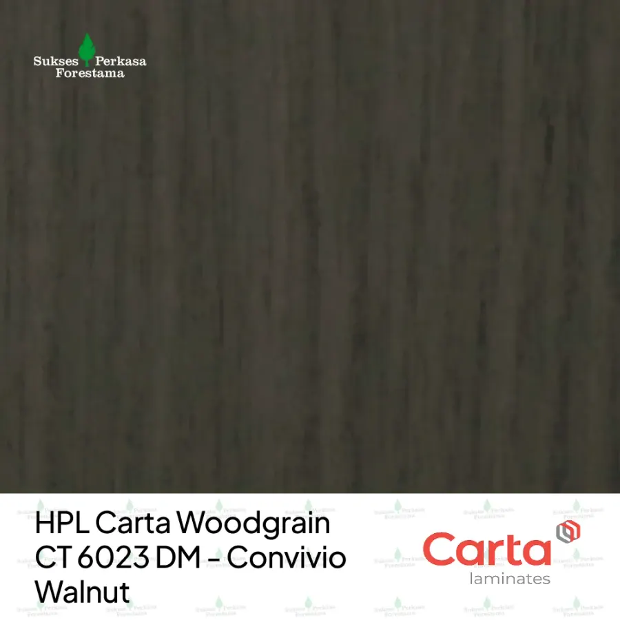 HPL Carta Woodgrain CT 6023 DM - Convivio Walnut