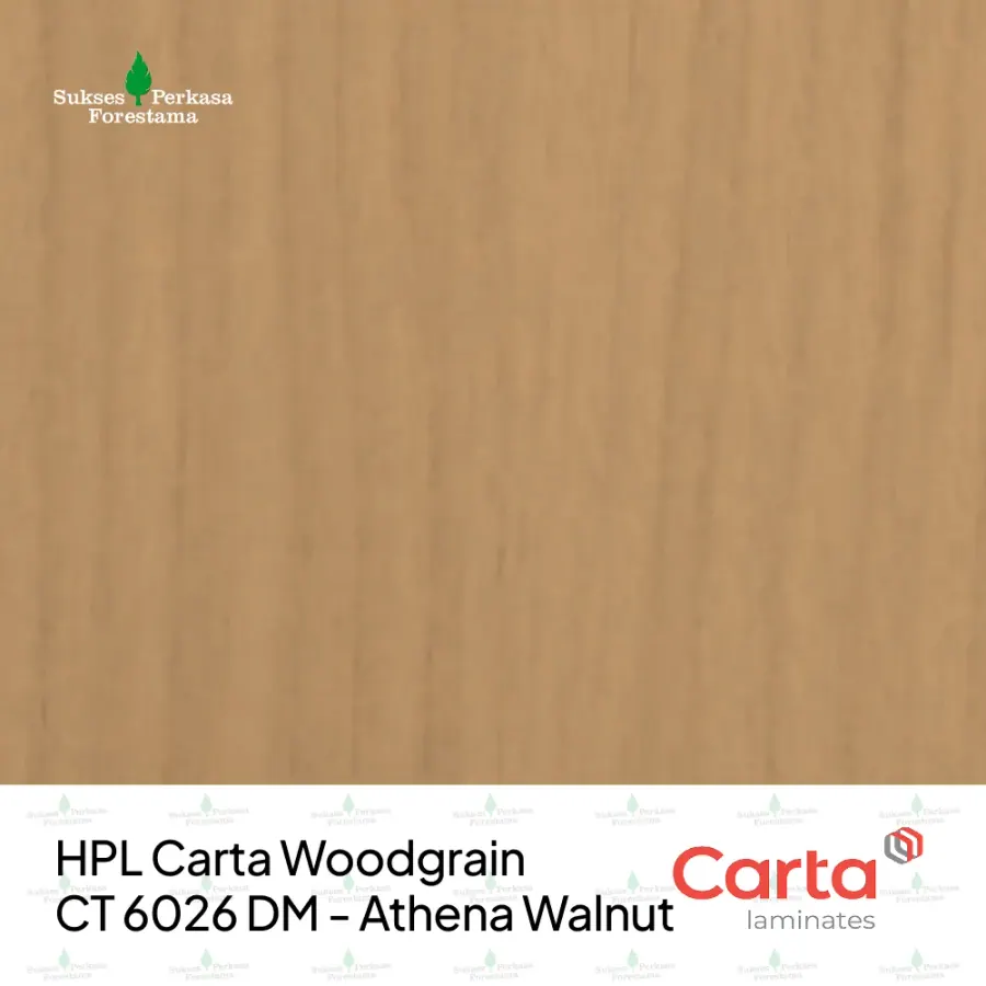 HPL Carta Woodgrain CT 6026 DM - Athena Walnut
