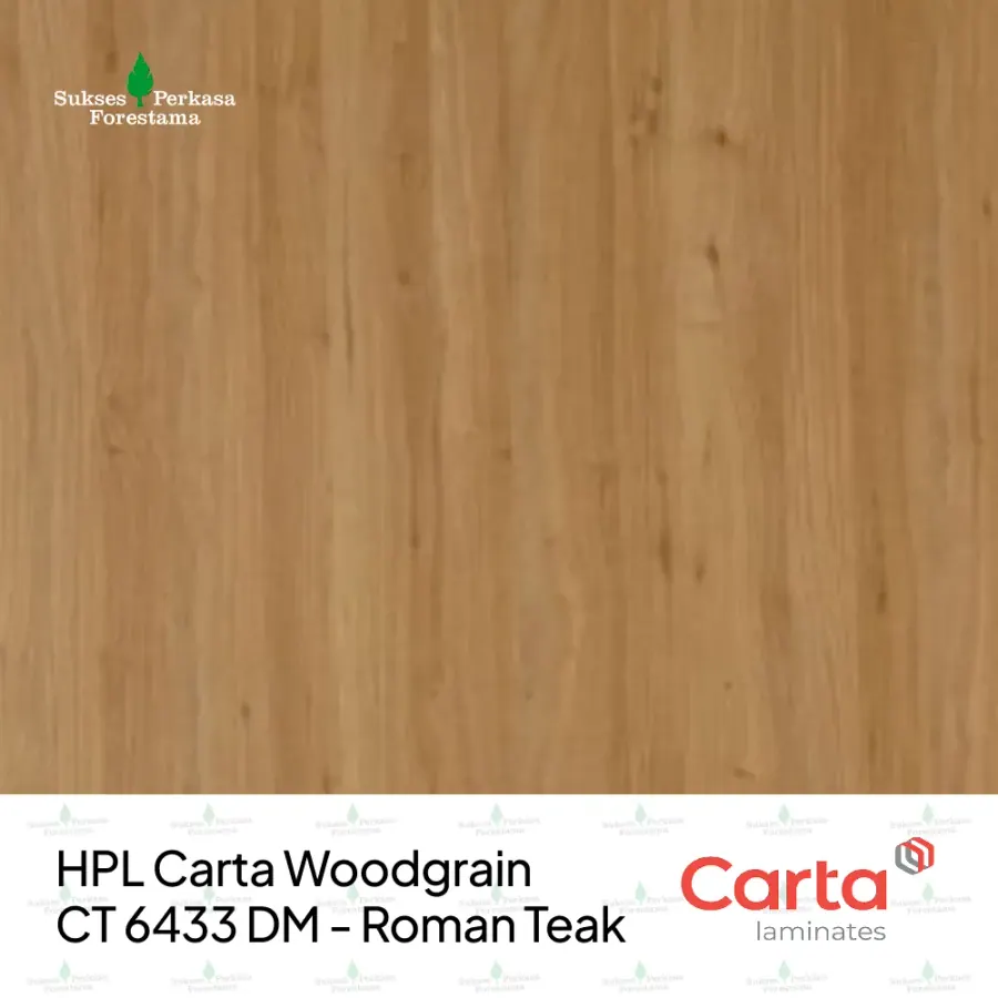 HPL Carta Woodgrain CT 6433 DM - Roman Teak
