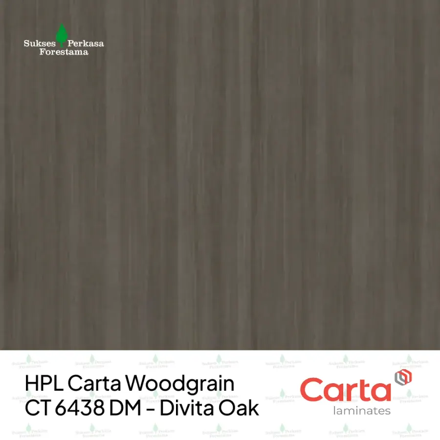 HPL Carta Woodgrain CT 6438 DM - Divita Oak