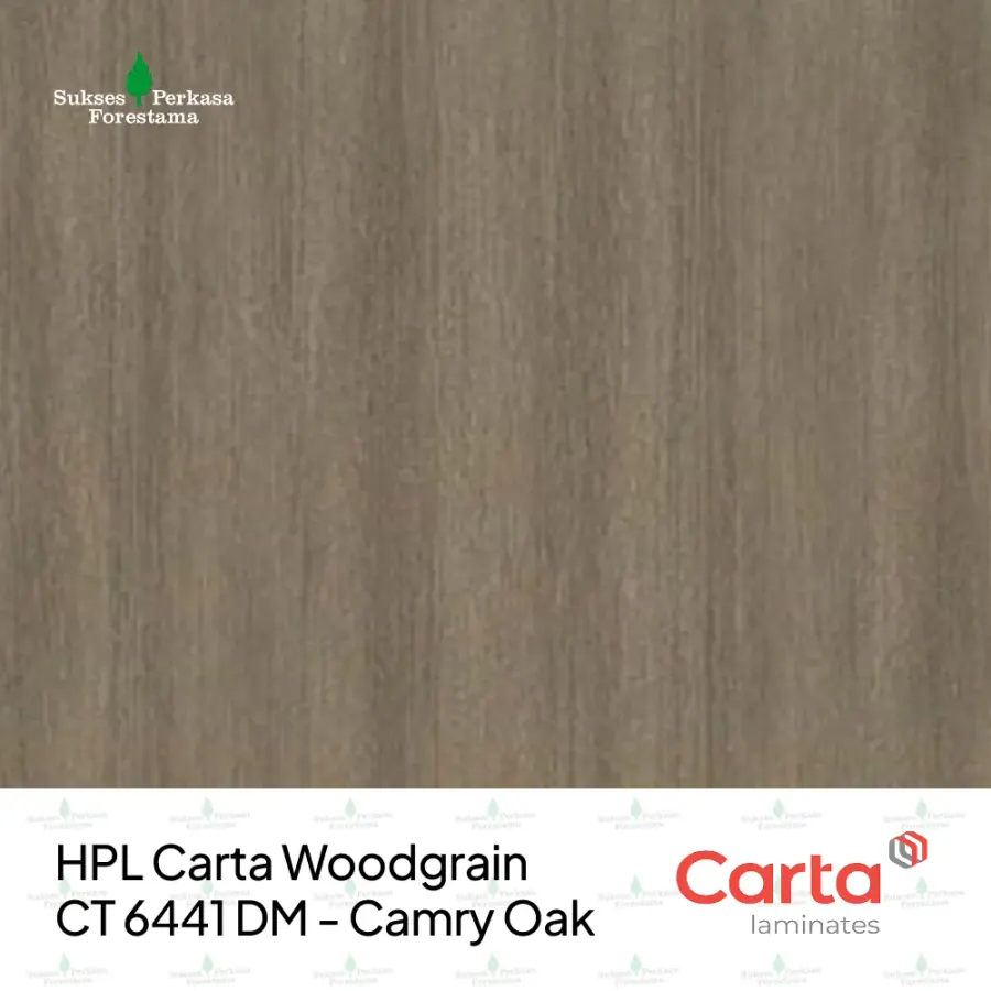 HPL Carta Woodgrain CT 6441 DM - Camry Oak