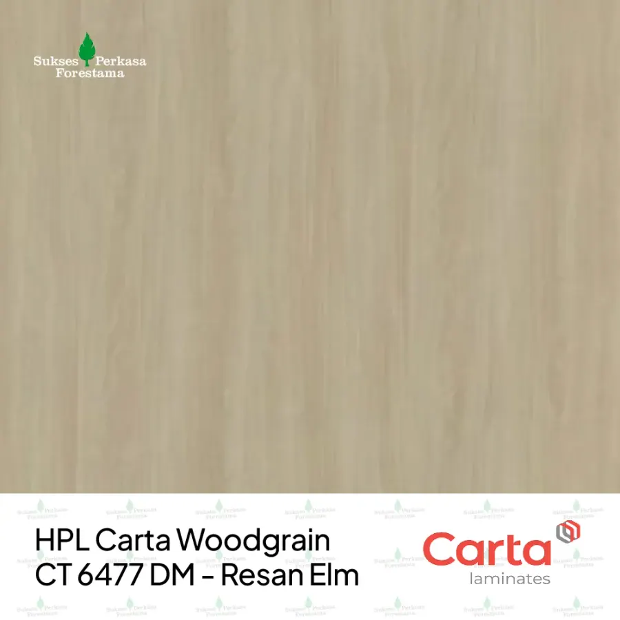 HPL Carta Woodgrain CT 6477 DM - Resan Elm