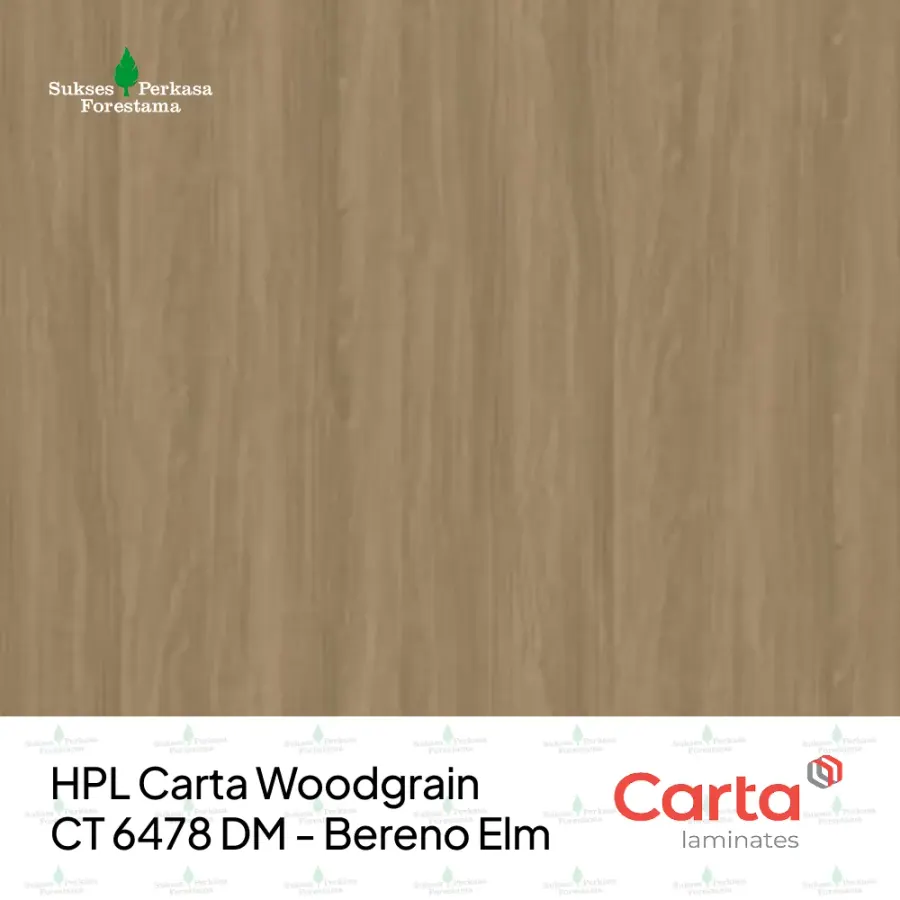 HPL Carta Woodgrain CT 6478 DM - Bereno Elm
