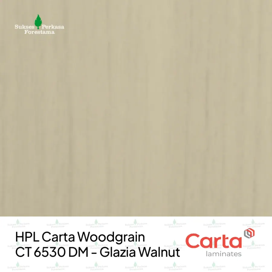 HPL Carta Woodgrain CT 6530 DM - Glazia Walnut