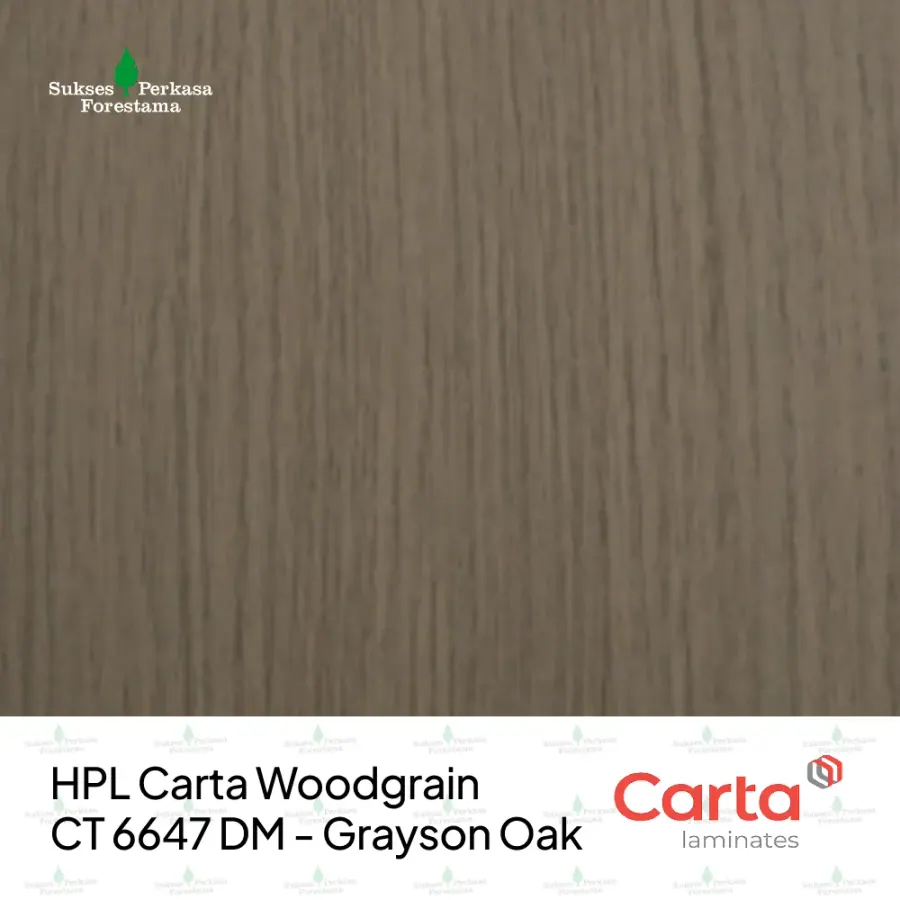 HPL Carta Woodgrain CT 6647 DM - Grayson Oak