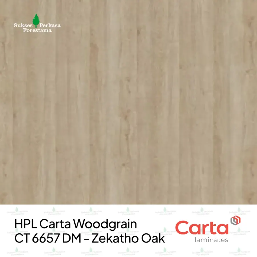 HPL Carta Woodgrain CT 6657 DM - Zekatho Oak