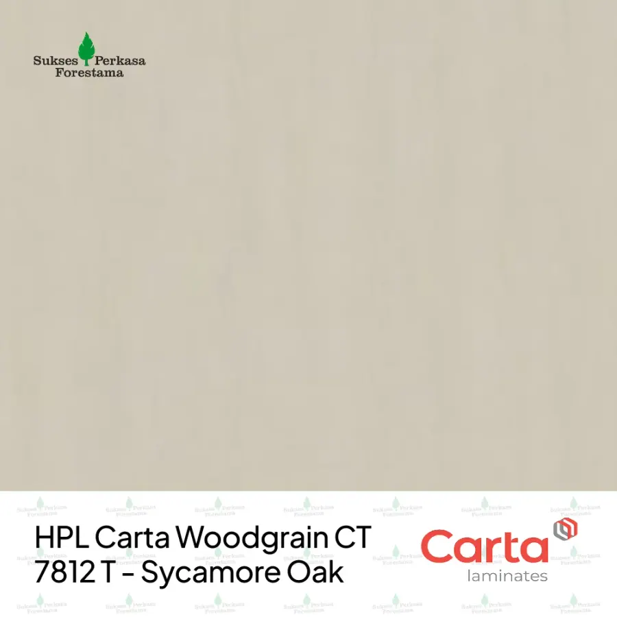 HPL Carta Woodgrain CT 7812 T - Sycamore Oak