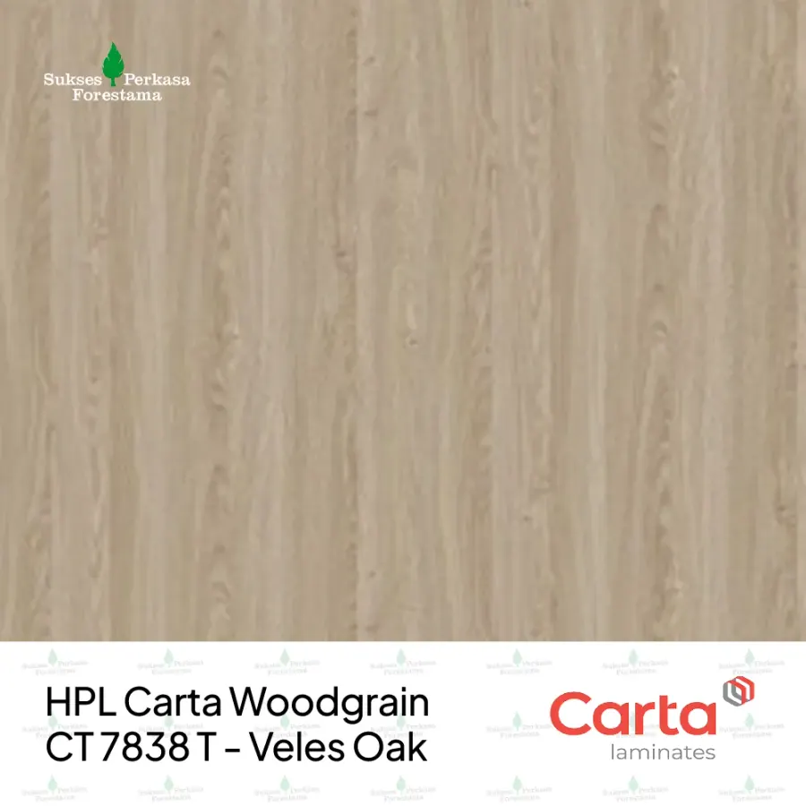 HPL Carta Woodgrain CT 7838 T - Veles Oak