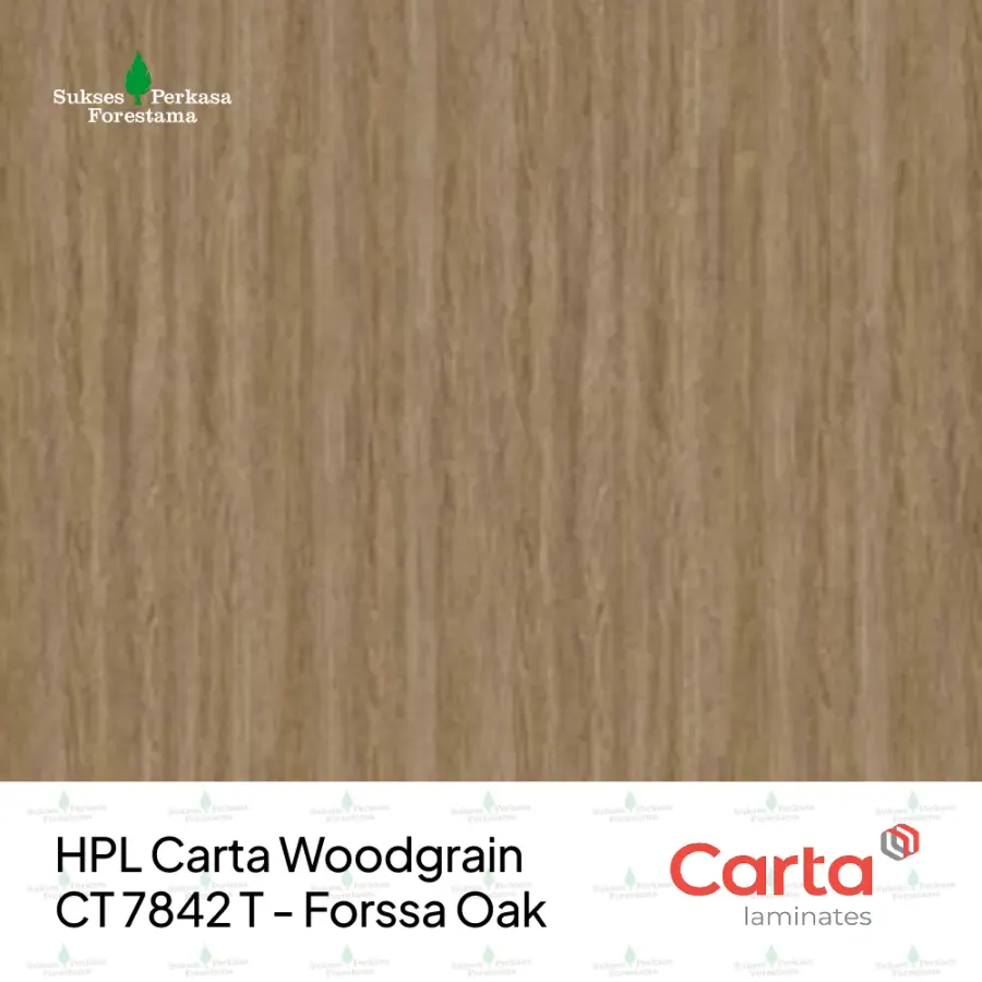 HPL Carta Woodgrain CT 7842 T - Forssa Oak