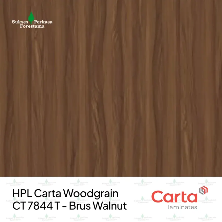 HPL Carta Woodgrain CT 7844 T - Brus Walnut