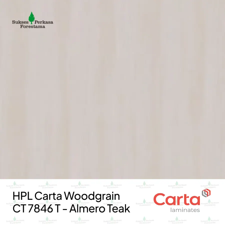 HPL Carta Woodgrain CT 7846 T - Almero Teak