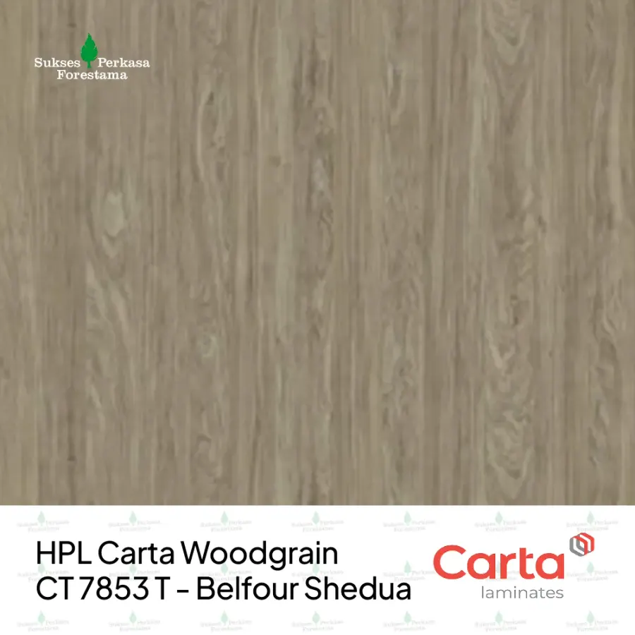 HPL Carta Woodgrain CT 7853 T - Belfour Shedua