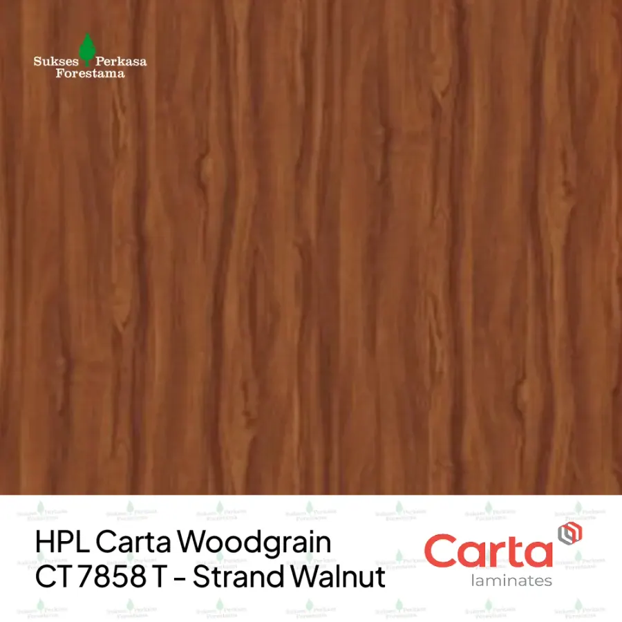 HPL Carta Woodgrain CT 7858 T - Strand Walnut
