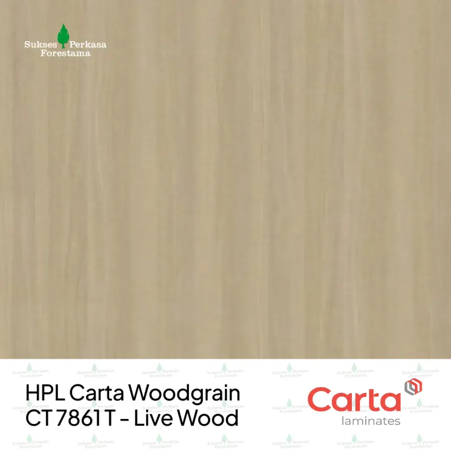 HPL Carta Woodgrain CT 7861 T - Live Wood