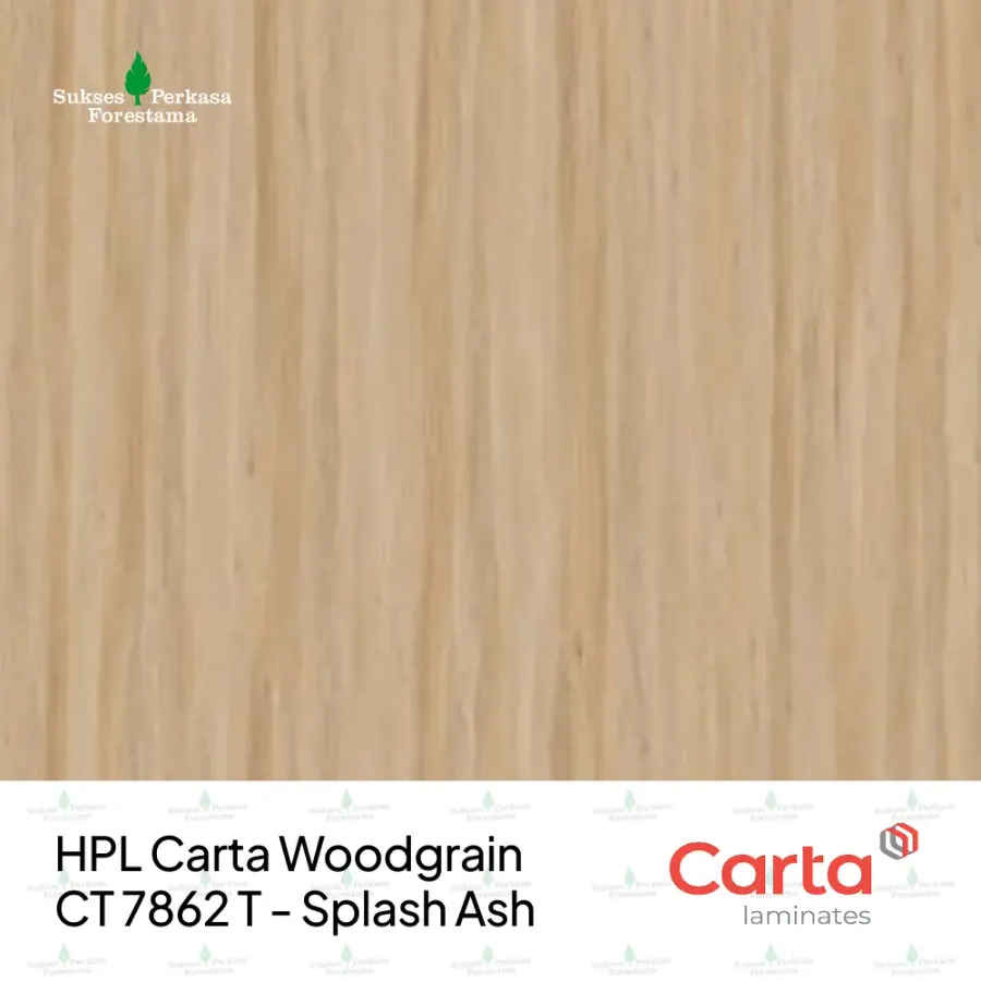 HPL Carta Woodgrain CT 7862 T - Splash Ash