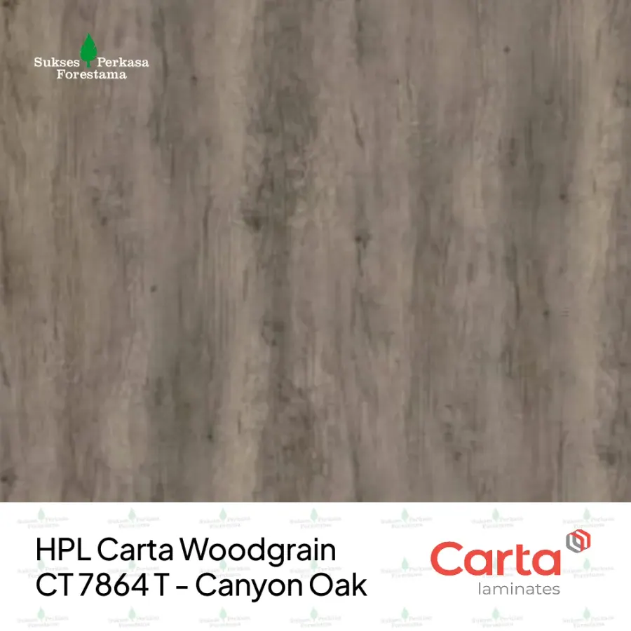 HPL Carta Woodgrain CT 7864 T - Canyon Oak