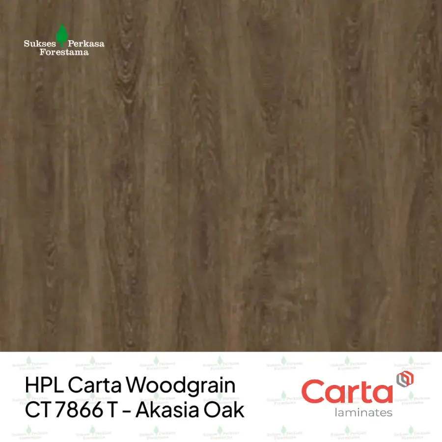 HPL Carta Woodgrain CT 7866 T - Akasia Oak