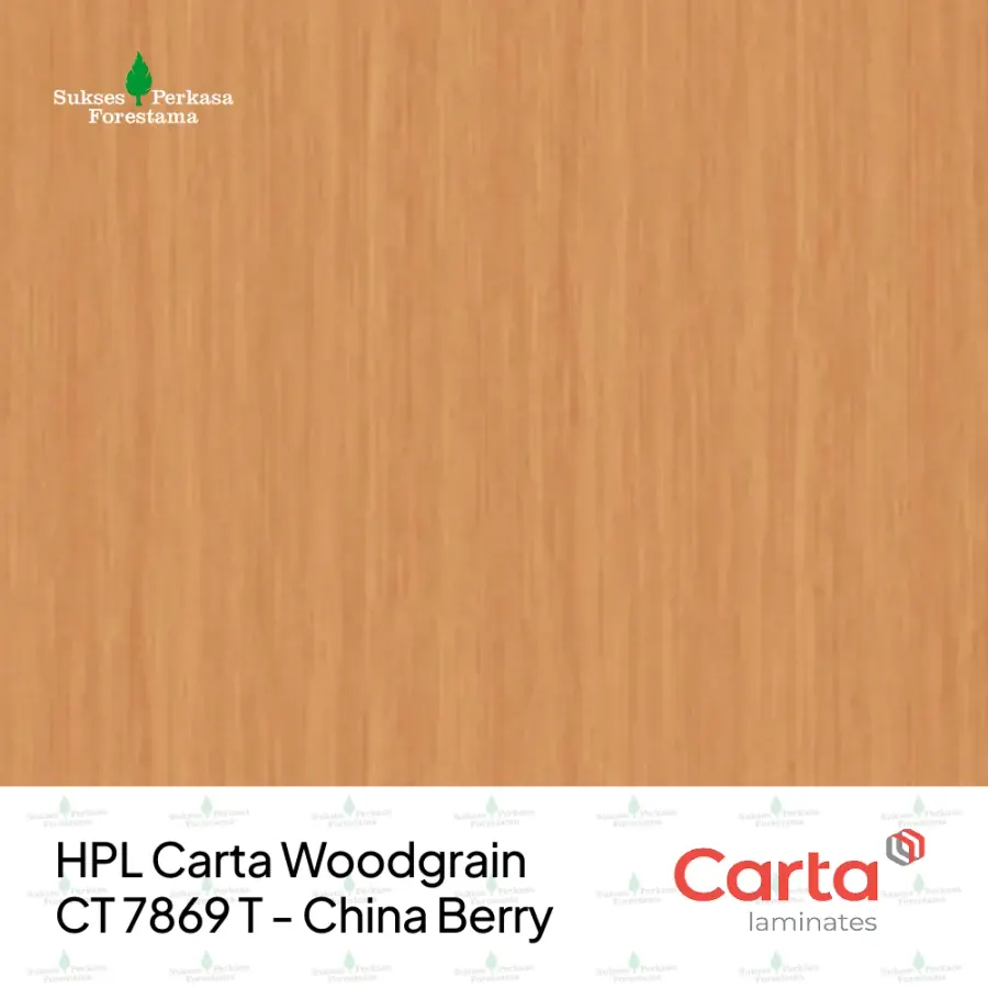 HPL Carta Woodgrain CT 7869 T - China Berry
