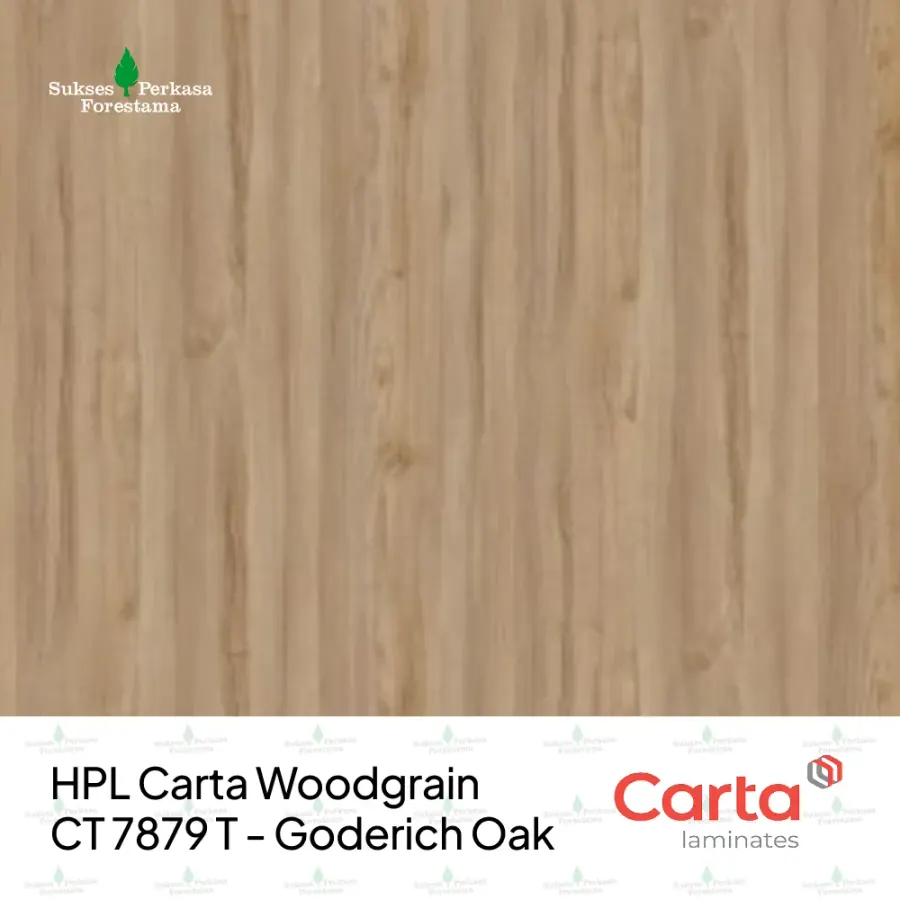 HPL Carta Woodgrain CT 7879 T - Goderich Oak