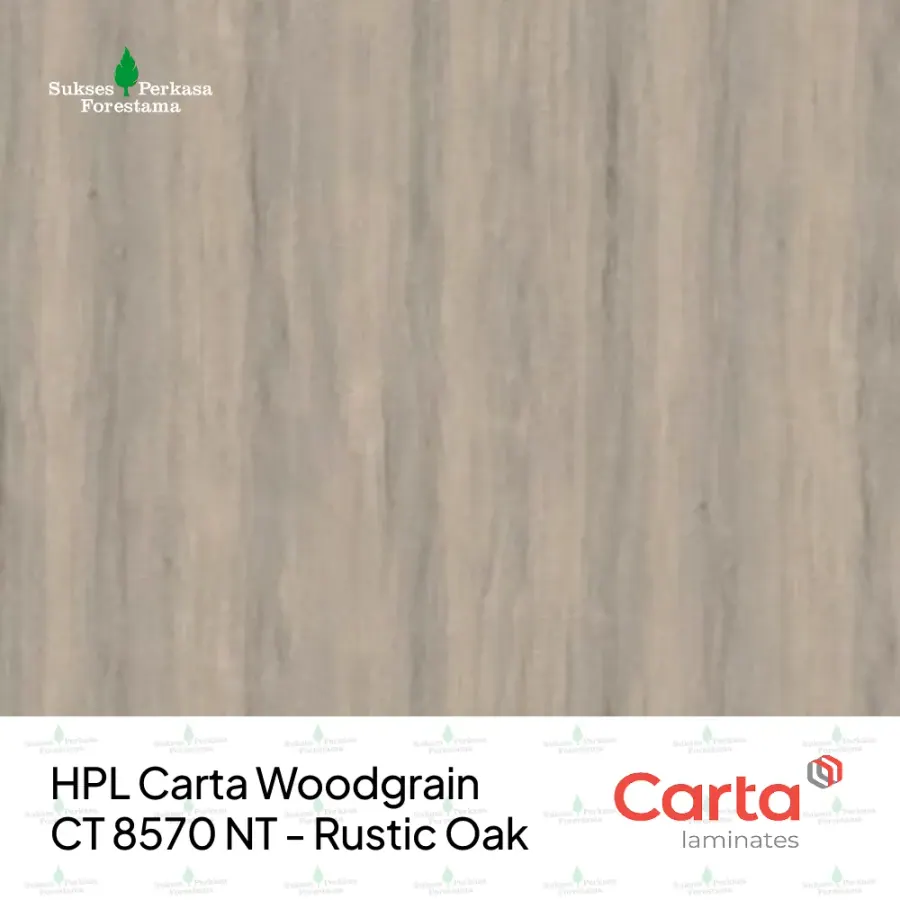 HPL Carta Woodgrain CT 8570 NT - Rustic Oak