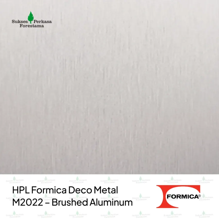 HPL Formica Deco Metal M2022 – Brushed Aluminum