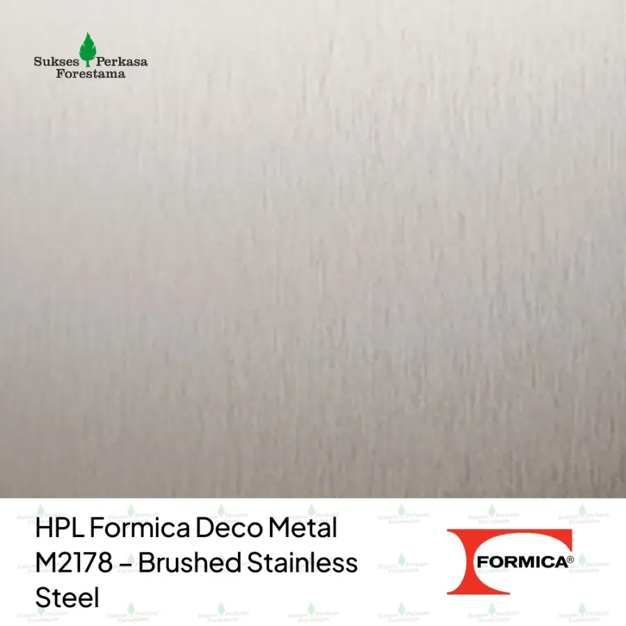 HPL Formica Deco Metal M2178 – Brushed Stainless Steel