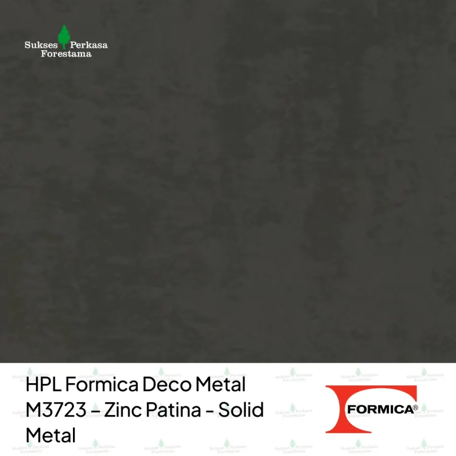 HPL Formica Deco Metal M3723 – Zinc Patina - Solid Metal
