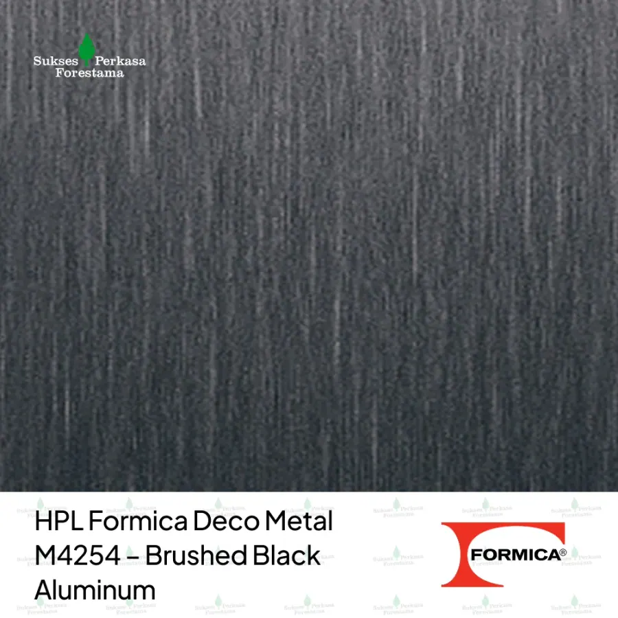 HPL Formica Deco Metal M4254 – Brushed Black Aluminum
