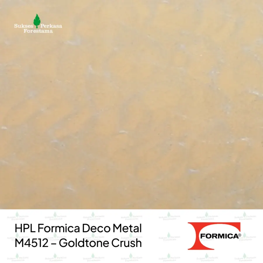 HPL Formica Deco Metal M4512 – Goldtone Crush