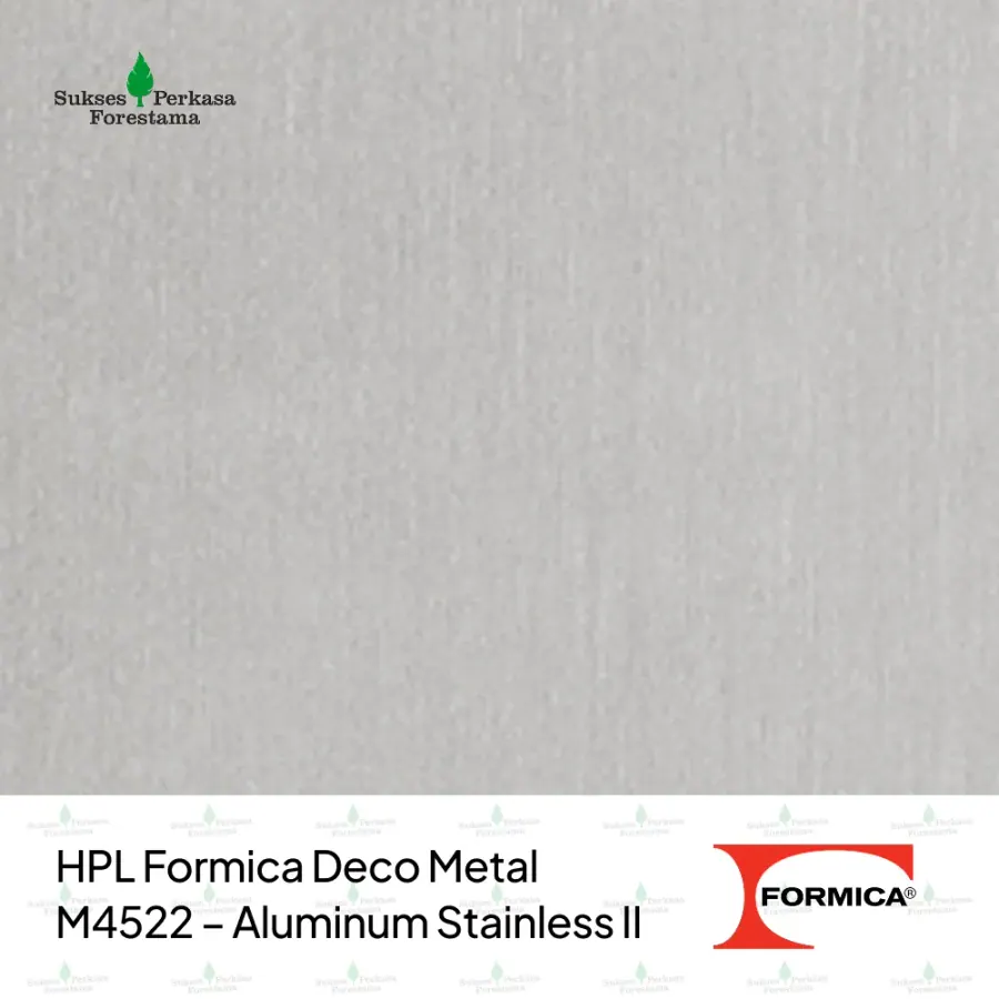 HPL Formica Deco Metal M4522 – Aluminum Stainless II