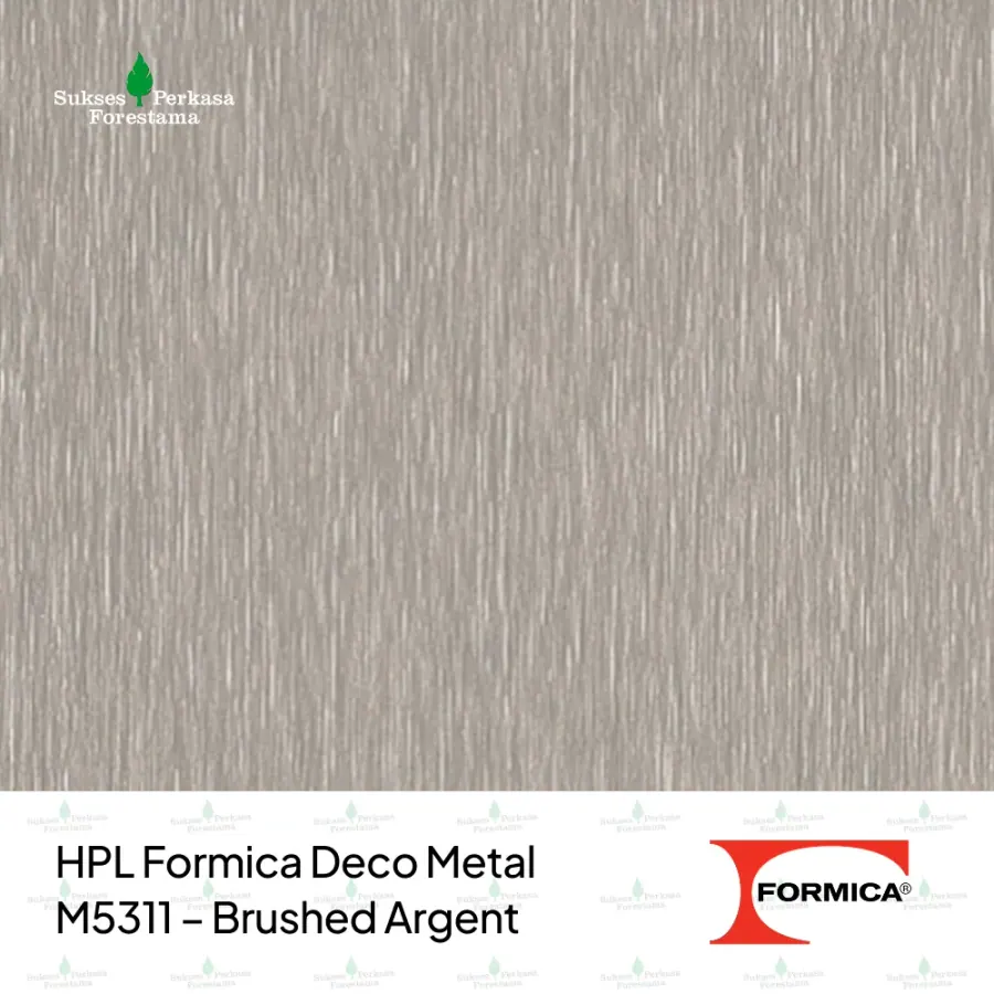 HPL Formica Deco Metal M5311 – Brushed Argent