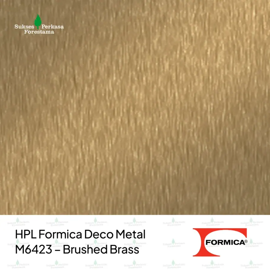 HPL Formica Deco Metal M6423 – Brushed Brass
