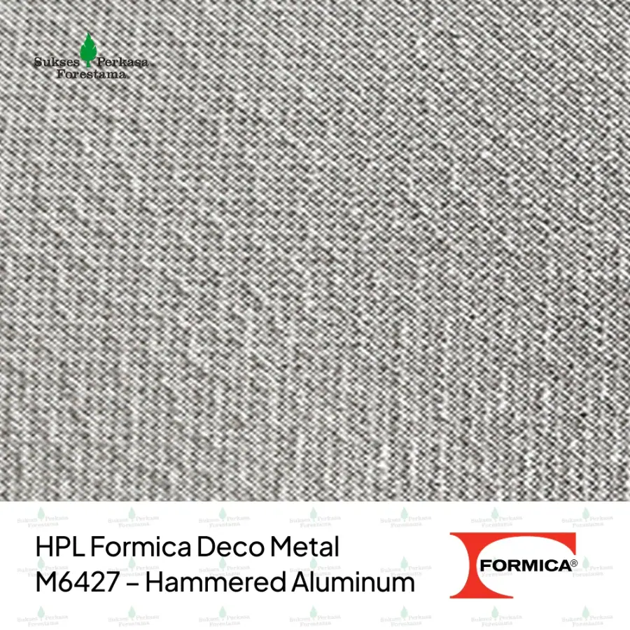 HPL Formica Deco Metal M6427 – Hammered Aluminum