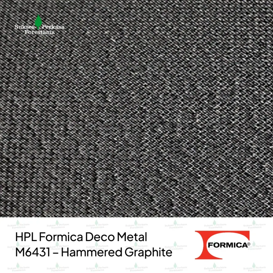 HPL Formica Deco Metal M6431 – Hammered Graphite